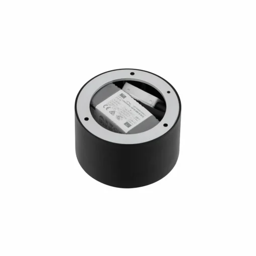 Lindby spot LED Nivoria, 11 x 6,5cm, noir sable, aluminium| Plafonniers Led|Plafonniers