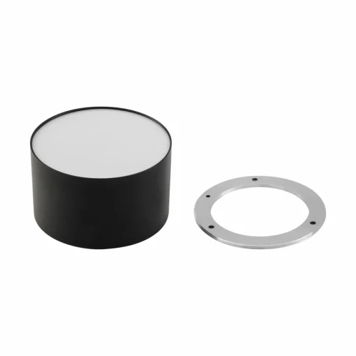 Lindby spot LED Nivoria, 11 x 6,5cm, noir sable, aluminium| Plafonniers Led|Plafonniers
