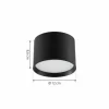 Lindby spot LED Nivoria, Ø 12 cm, noir sable, aluminium| Spots Et Projecteurs Led|Spots