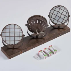 Lindby spot Tamin, couleur rouille, 3 lampes, verre, G9| Spots Et Projecteurs Led|Spots