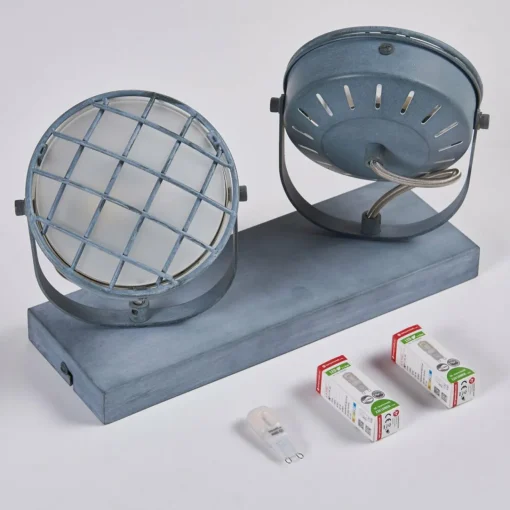 Lindby spot Tamin, gris, à 2 lampes, verre, G9| Spots Et Projecteurs Led|Spots