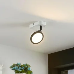 Lindby spot Vesim, blanc, à 1 lampe, hauteur 15 cm, fer| Spots Et Projecteurs Led|Spots