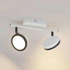 Lindby spot Vesim, blanc, à 2 lampes, 31,5 cm de long, fer| Spots Et Projecteurs Led|Spots