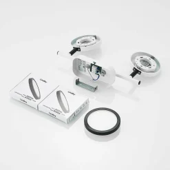 Lindby spot Vesim, blanc, à 2 lampes, 31,5 cm de long, fer| Spots Et Projecteurs Led|Spots