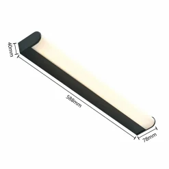 Lindby Ulisan lampe salle bain LED ronde 58,8 cm| Appliques Murales Led|Appliques Murales