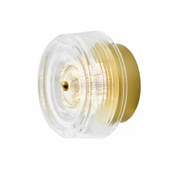 LOOM DESIGN applique murale LED Glow doré/clair Ø 16 cm acrylique| Appliques Murales Led|Appliques Murales