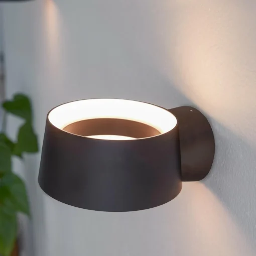 LOOM DESIGN applique murale LED Cookie noir aluminium Ø 15 cm| Appliques Murales Led|Appliques Murales