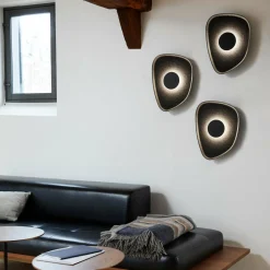 LOOM DESIGN applique murale LED Cozy, noir, feutre, 40 x 31 cm| Appliques Murales Led|Appliques Murales