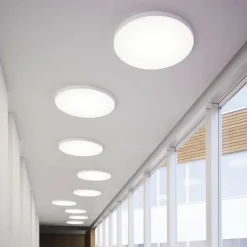 LOOM DESIGN Plafonnier LED Lucia, blanc, Ø 35 cm Aluminium| Plafonniers Led|Plafonniers
