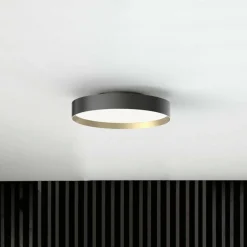 LOOM DESIGN Plafonnier LED Lucia noir/doré Ø 60 cm| Plafonniers Led|Plafonniers