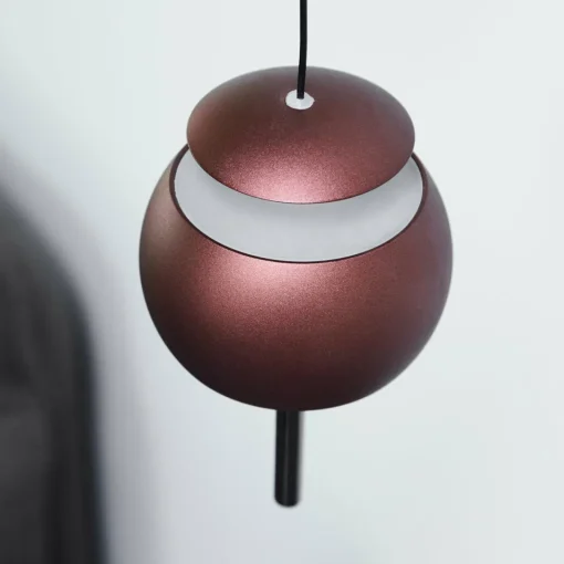 LOOM DESIGN Suspension LED Parachute, marron, Ø 9,6 cm, aluminium| Suspensions Led|Suspensions