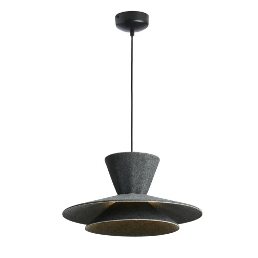 LOOM DESIGN Suspension LED Morphic, noir, feutre, Ø 50 cm| Suspensions Led|Suspensions