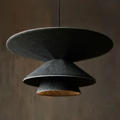 LOOM DESIGN Suspension LED Morphic, noir, feutre, Ø 50 cm| Suspensions Led|Suspensions
