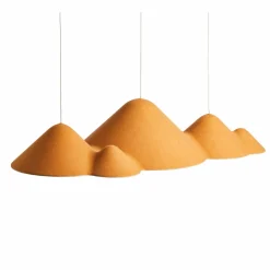 LOOM DESIGN Suspension LED Panorama, jaune/gris feutre 106 cm| Suspensions Led|Suspensions