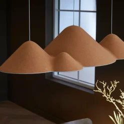 LOOM DESIGN Suspension LED Panorama, jaune/gris feutre 106 cm| Suspensions Led|Suspensions