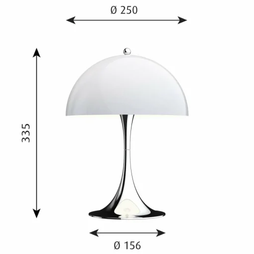 Louis Poulsen Panthella Mini lampe LED opale| Lampes À Poser Led|Lampes À Poser Et Lampes De Table