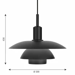 Louis Poulsen PH 5/5 suspension noir CCT Bluetooth| Suspensions Led|Suspensions