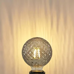 Lucande ampoule LED E27 G95 4W 1.800K dimmable smoke| Lampes Led À Intensité Variable|Ampoules Led