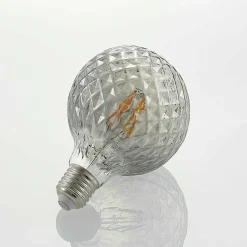 Lucande ampoule LED E27 G95 4W 1.800K dimmable smoke| Lampes Led À Intensité Variable|Ampoules Led