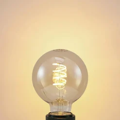 Lucande ampoule LED E27 G95 4 W 2 700 K dim ambrée| Lampes Led À Intensité Variable|Ampoules Led