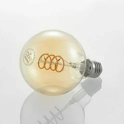 Lucande ampoule LED E27 G95 4 W 2 700 K dim ambrée| Lampes Led À Intensité Variable|Ampoules Led