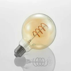 Lucande ampoule LED E27 G95 4 W 2 700 K dim ambrée| Lampes Led À Intensité Variable|Ampoules Led