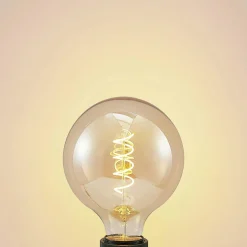 Lucande ampoule LED E27 G125 4 W 2 700 K dim ambre| Lampes Led À Intensité Variable|Ampoules Led