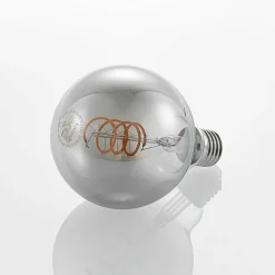 Lucande ampoule LED E27 G95 4 W 1 800 K dim fumée| Lampes Led À Intensité Variable|Ampoules Led