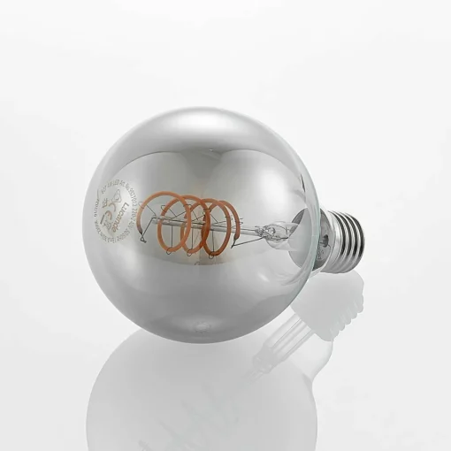 Lucande ampoule LED E27 G95 4 W 1 800 K dim fumée| Lampes Led À Intensité Variable|Ampoules Led