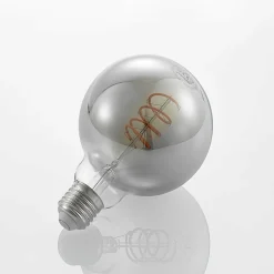 Lucande ampoule LED E27 G95 4 W 1 800 K dim fumée| Lampes Led À Intensité Variable|Ampoules Led