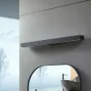 Lucande Applique murale LED pour salle de bain Zafira, noir, aluminium, 90| Appliques Murales Led|Appliques Murales