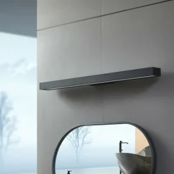 Lucande Applique murale LED pour salle de bain Zafira, noir, aluminium, 90| Appliques Murales Led|Appliques Murales
