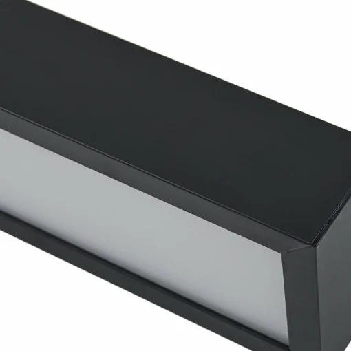 Lucande Applique murale LED pour salle de bain Zafira, noir, aluminium, 90| Appliques Murales Led|Appliques Murales