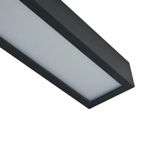 Lucande Applique murale LED pour salle de bain Zafira, noir, aluminium, 90| Appliques Murales Led|Appliques Murales
