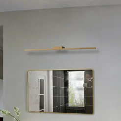 Lucande applique pour miroir LED Kivana, cuivre, aluminium, 90 cm| Appliques Murales Led|Appliques Murales