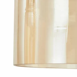 Lucande Diano suspension, ambrée, à 4 lampes| Suspensions Led|Suspensions