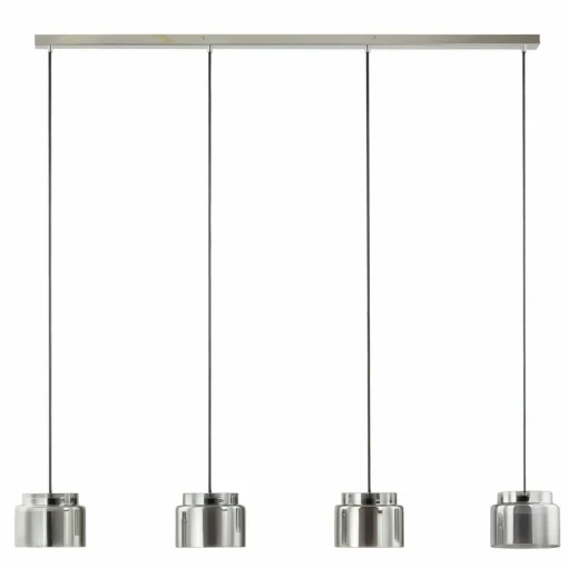 Lucande Diano suspension, gris fumée, à 4 lampes| Suspensions Led|Suspensions