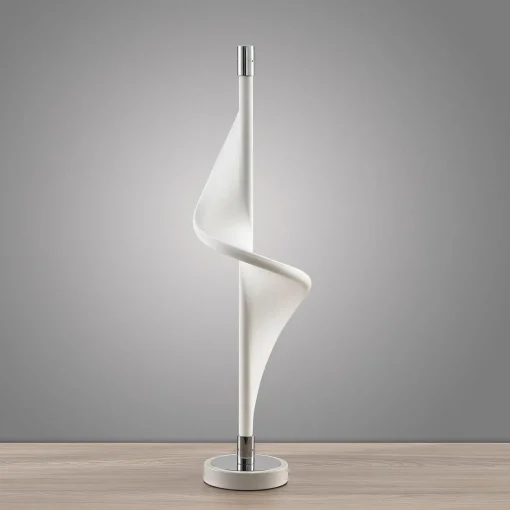 Lucande Edano lampe à poser LED de forme torsadée| Lampes À Poser Led|Lampes À Poser Et Lampes De Table