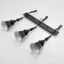 Lucande Gesja suspension 3 lampes allongée noire| Suspensions Led|Suspensions