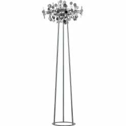 Lucande Glimmo lampadaire LED, chromé| Lampadaires Led|Lampadaires