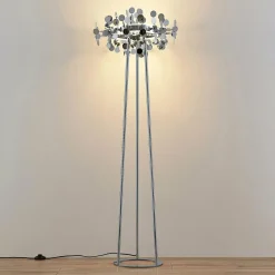 Lucande Glimmo lampadaire LED, chromé| Lampadaires Led|Lampadaires