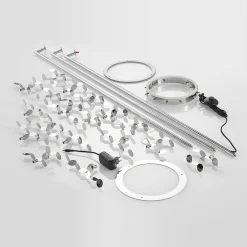 Lucande Glimmo lampadaire LED, chromé| Lampadaires Led|Lampadaires