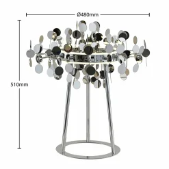 Lucande Glimmo lampe à poser LED, chromée| Lampes À Poser Led|Lampes À Poser Et Lampes De Table