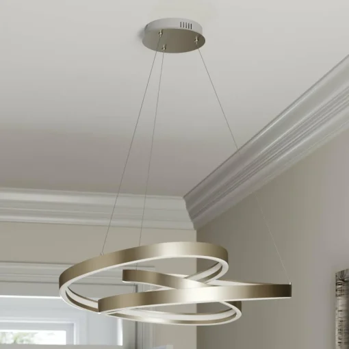 Lucande Gunbritt suspension LED, 80 cm| Suspensions Led|Suspensions