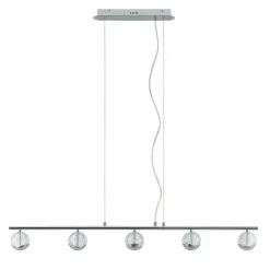 Lucande Kilio suspension LED, à 5 lampes, chromée| Suspensions Led|Suspensions