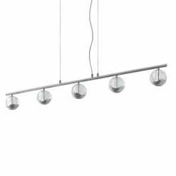 Lucande Kilio suspension LED, à 5 lampes, chromée| Suspensions Led|Suspensions