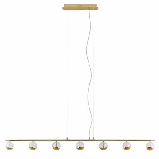 Lucande Kilio suspension LED, à 7 lampes, dorée| Suspensions Led|Suspensions