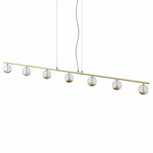 Lucande Kilio suspension LED, à 7 lampes, dorée| Suspensions Led|Suspensions