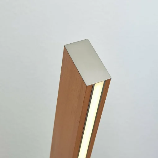 Lucande lampe sur pied LED Tamlin, hêtre, bois, 151,5 cm, 3000K| Lampadaires Led|Lampadaires