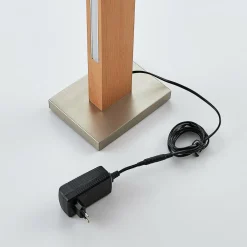 Lucande lampe sur pied LED Tamlin, hêtre, bois, 151,5 cm, 3000K| Lampadaires Led|Lampadaires